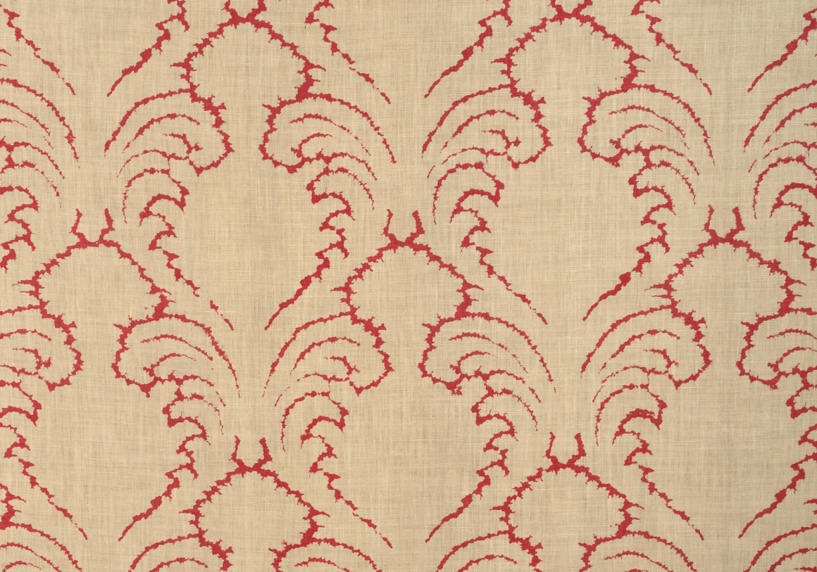 Pineapple Frond - Watermelon - Stone Linen