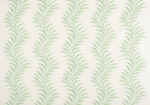 Scrolling Fern Frond - Leaf Green - Linen Lawn