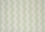 Scrolling Fern Silhouette - Leaf Green - Linen Lawn