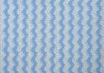 Scrolling Fern Silhouette Wallpaper - Cream On Jasper Blue