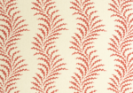 Scrolling Fern Frond - Sorolla Red - Mutka Silk