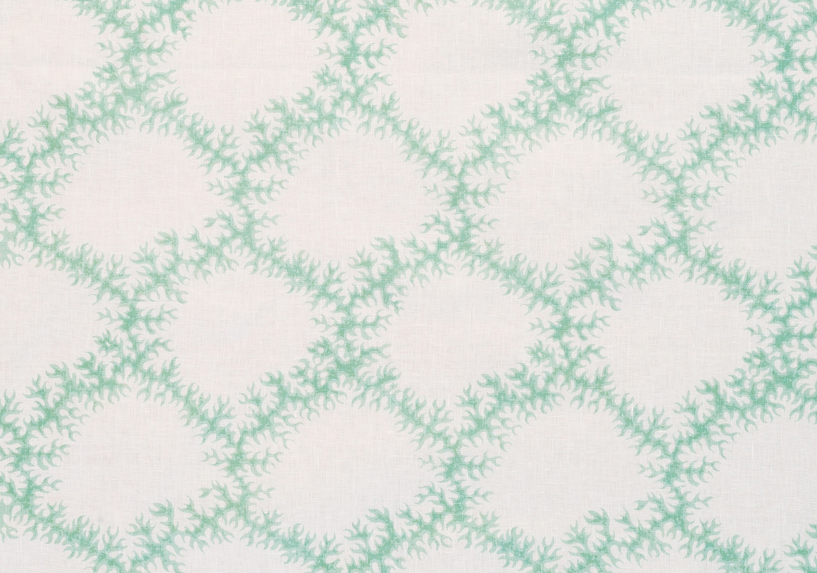 Seaweed Lace - Leaf Green - Linen Lawn