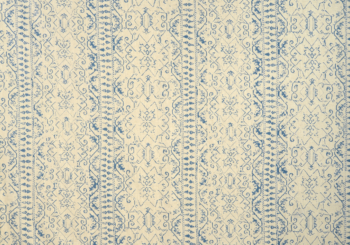Symi - Azure - Ivory Linen