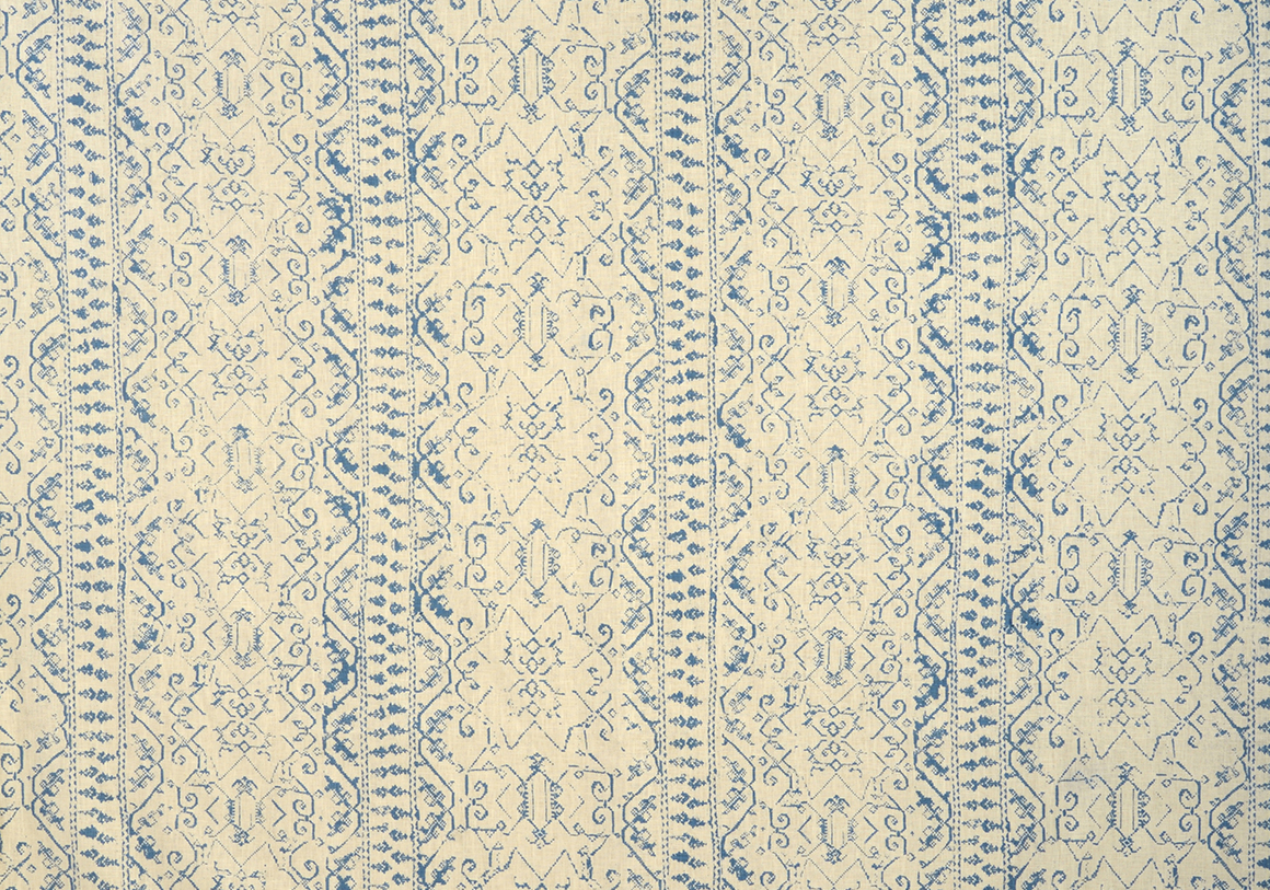 Symi - Azure - Ivory Linen