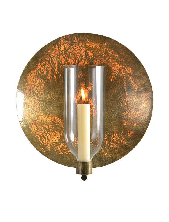 The Aten Hurricane Wall Light - With Candle