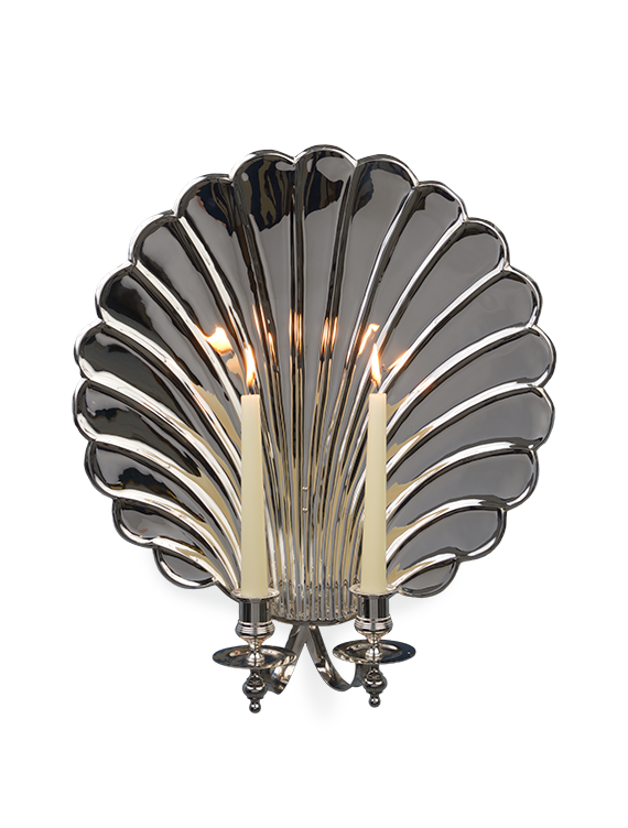 The Shell Wall Light - Large With Candle