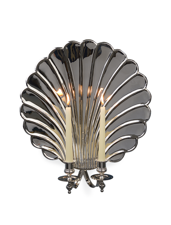 The Shell Wall Light - Large With Candle