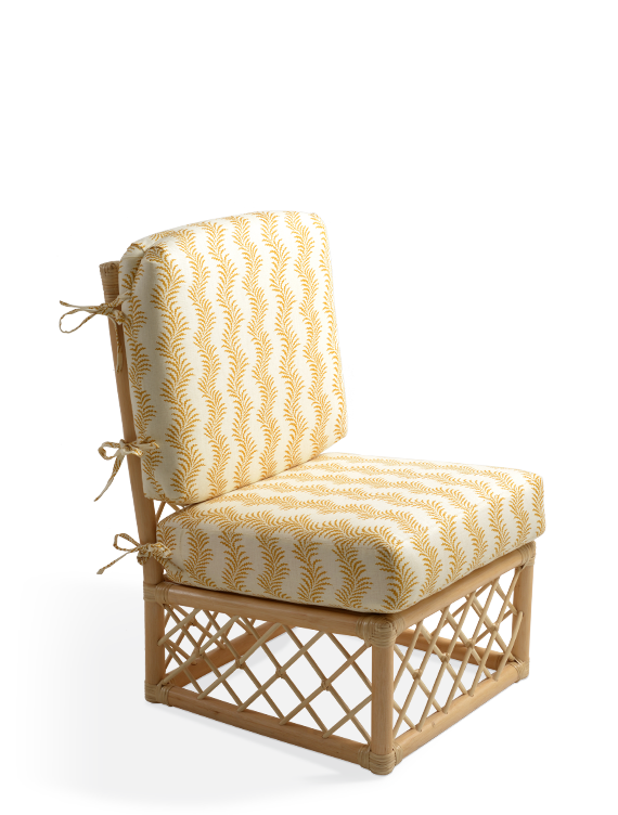 The Rattan Lily Slipper Chair