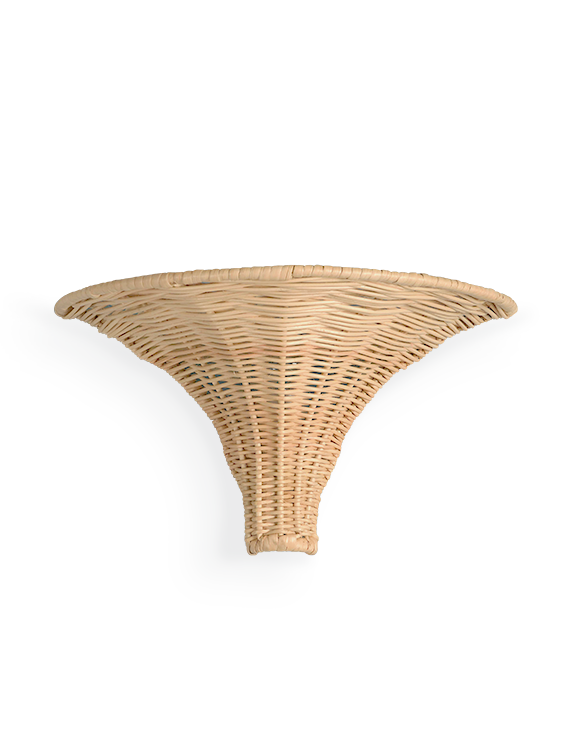 Wicker wall deals light