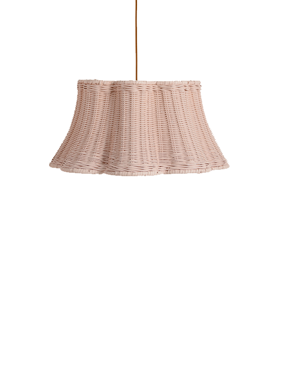 The Rattan Petal Hanging Light - Medium