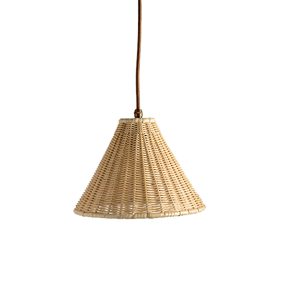 The Rattan Cone Hanging Light
