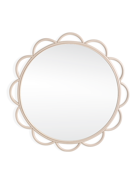 The Rattan Daisy Mirror - Large