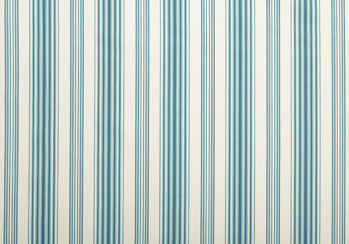 Trianon Stripe - Azure - Cotton Poplin