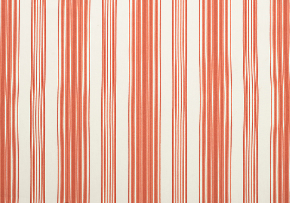 Trianon Stripe - Sorolla Red - Cotton Poplin