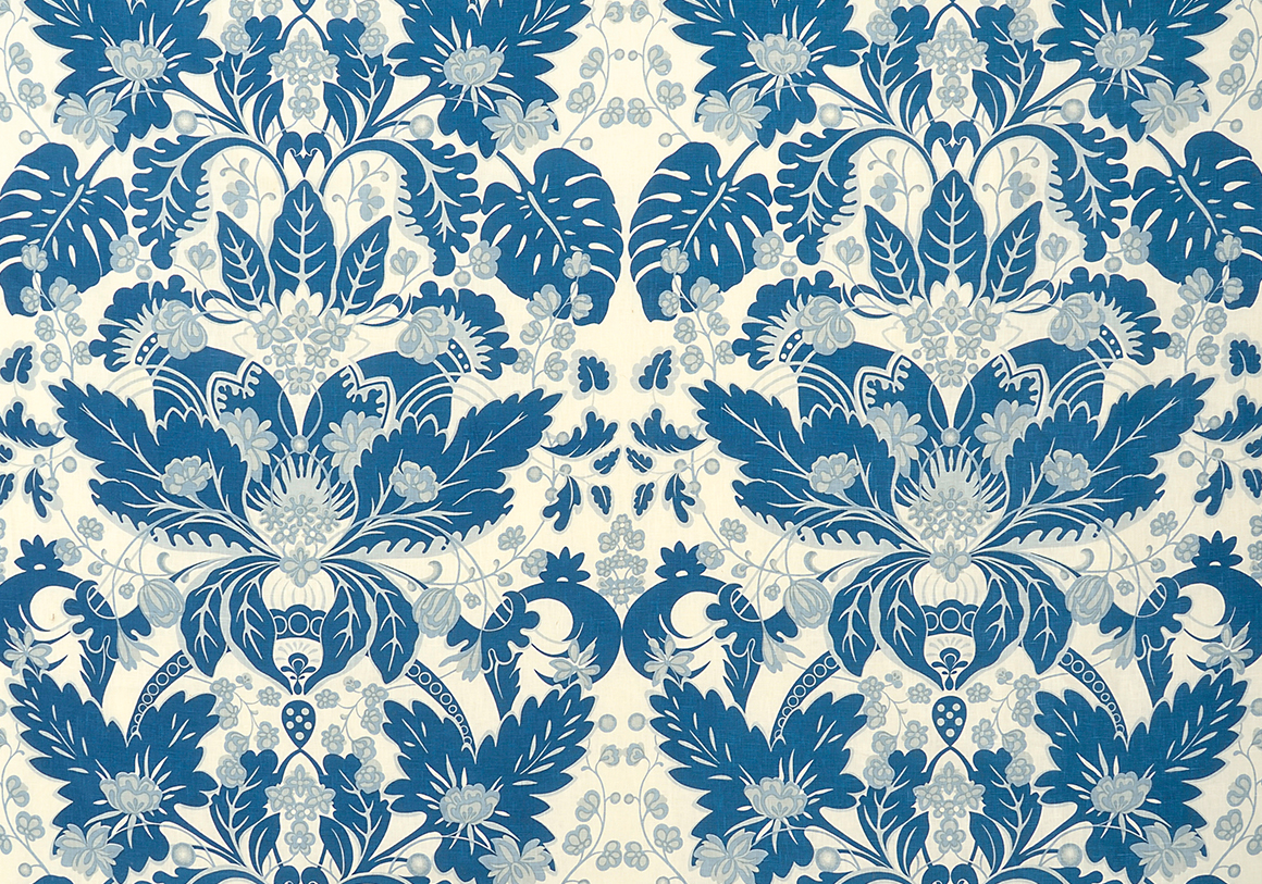 Sophie Coryndon - Strawberry Crown - Vermeer Blue - Ivory Linen