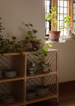 The Rattan Hurlingham Bookcase: lifestyle