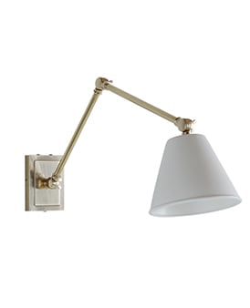 The Avon Wall Light - With Porcelain Shade