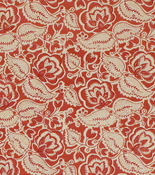 Bergamot Leaf - Sorolla Red - Stone Linen