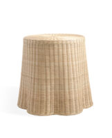 The Rattan Circular Ripple Table