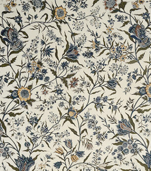 Karun Thakar - Coromandel Tulip - Walnut And Neel - Ivory Linen