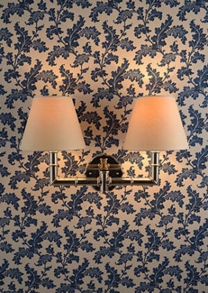 The Double Tudor Rose Wall Light: lifestyle