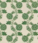 Hydrangea Silhouette - Emerald - Ivory Linen