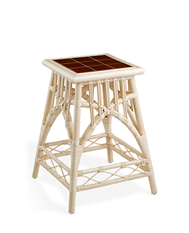 The Dryad® Rattan Leighton Side Table - With Stretcher