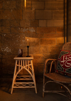 The Dryad® Rattan Leighton Side Table - With Stretcher