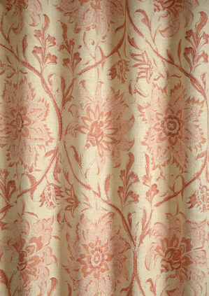 Palampore Blossom - Indian Pink - Stone Linen: lifestyle