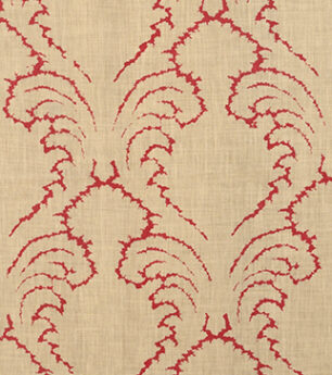 Pineapple Frond - Watermelon - Stone Linen