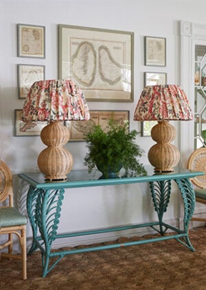 The Rattan Fern Table: lifestyle