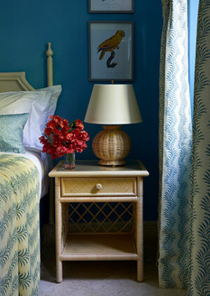 The Rattan Galia Table Lamp: lifestyle