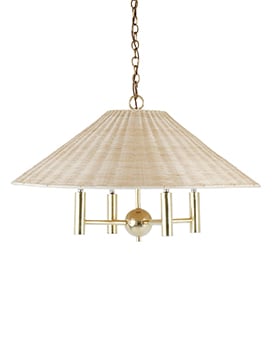 David Netto - The Rattan Bouillotte Hanging Light