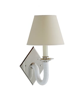 The Rattan Diamond Cygnet Wall Light