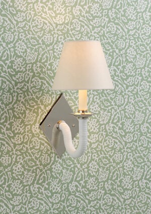The Rattan Diamond Cygnet Wall Light: lifestyle