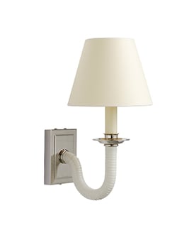 The Rattan Rectangular Cygnet Wall Light