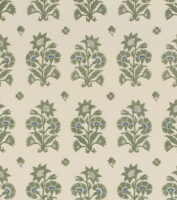 Safavid Carnation - Oleaster - Ivory Linen