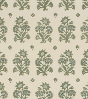 Safavid Carnation - Oleaster - Ivory Linen