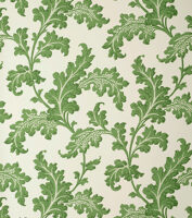 Scrolling Acanthus Frond Wallpaper - Emerald