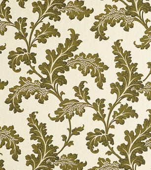 Scrolling Acanthus - Moss - Mutka Silk