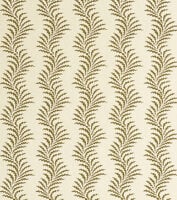 Scrolling Fern Silhouette - Moss - Mutka Silk