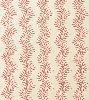 Scrolling Fern Silhouette - Sorolla Red - Mutka Silk