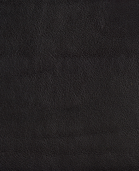 Shiny Black Cow Hide Leather