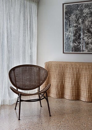 Symi - Dove Grey - Linen Sheer: lifestyle