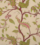Tendril Vine - Apple And Plum - Stone Linen