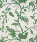 Tendril Vine - Emerald - Linen Sheer