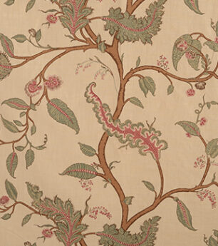 Tendril Vine - Walnut And Sage - Stone Linen