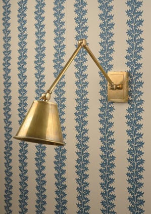 The Avon Wall Light - With Metal Shade: lifestyle