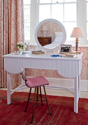The Rattan Broadway Dressing Table: lifestyle