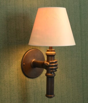 The Hand And Bamboo Wall Light - Right Hand: lifestyle